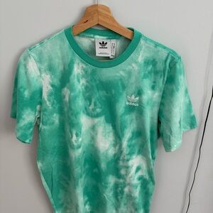 adidas Original’s EssentialsTie Dye Tee Green